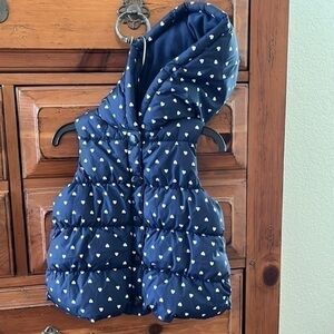 Gymboree Toddler Girl’s blue vest with fleece lining size 2T-3T NWT